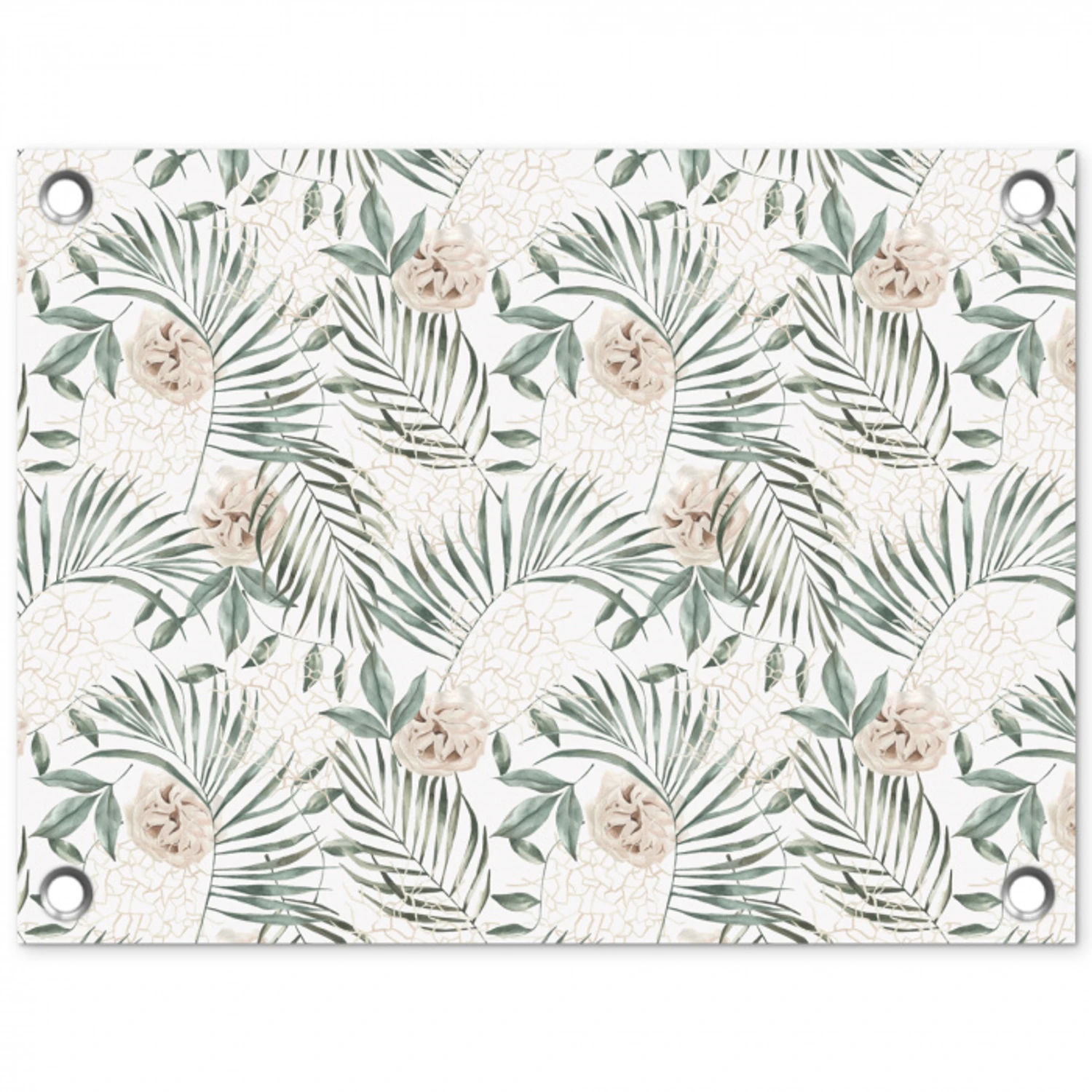 Monstera - Palmblad - Jungle - Tropisch tuinposter los doek klein -3d
