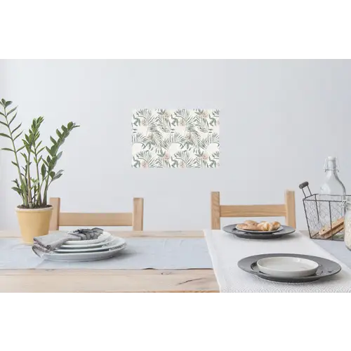 Bohemian - Bladeren - Bloemen - Tropisch Muursticker klein -eettafel