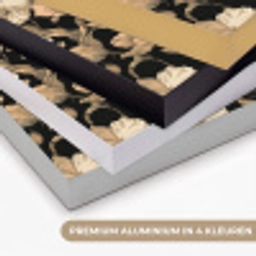 Orchideeën - Lijntekening - Patroon - Beige - Zwart Textielframe zwart klein 947 -USP_kleurenNL