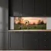 Paardenbloem - Zonsondergang - Veld keuken achterwand 2 middel -sfeer1
