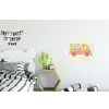 Ijskar - Retro - Softijsjes - Roze Wandcirkel aluminium klein -kinderkamer