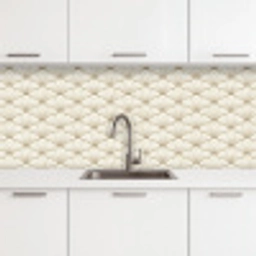 Klassiek - Art - Beige keuken achterwand 2 middel 871 -3d