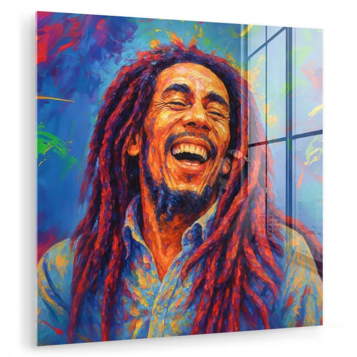 Regenboogkleuren - Man - schilderij plexiglas 5mm klein -zzzproduct_nieuw