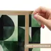 Abstract - Groen - Vormen Light Box met batterij (Wandlamp) middel -USP_websiteprintNL