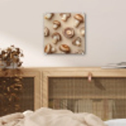 Kastanje Champignons - Beige plexiglas 5mm klein -sfeer4