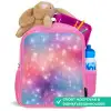 Sterren - Abstract - Kleuren Kinderrugzak - Roze middel -inhoud_NL
