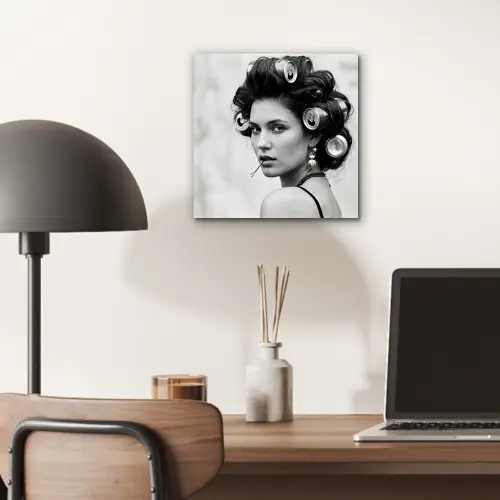Edgy - Vrouw - Zwart - Wit aluminium wit klein -sfeer5
