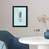 Blauw - Ananas - Disco - Discobal fotolijst zwart zonder passe partout klein -sfeer4