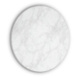 Minimalistisch - Wit - Grijze aders Akoestische PET Vilt - Rond klein 838 -3d