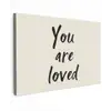 Minimalistisch - Beige - Love canvas 2cm klein -z3d