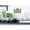 Boogvormen - Zwart - Strak Muursticker klein -keuken