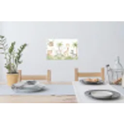 Dieren - Jungle - Pastel Muursticker klein -eettafel