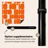Patroon - Retro - Oranje Inductie beschermer vinyl 3mm middel 274 -zzzzzzz-induclip_FR