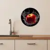 Appel - Rood - Water - Zwart - Fruit KitchenYeah - Keuken - Wandcirkel Forex klein -sfeer3