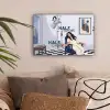 Half human, Half Coffee - Infuus - Koffie canvas 2cm klein -sfeer1