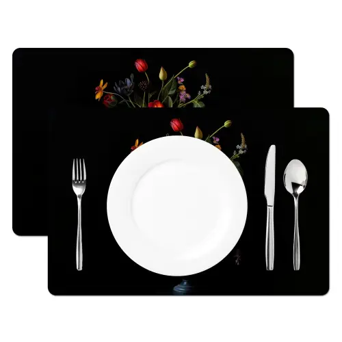 Bloemen - Bessen - Klassiek Placemat vinyl groot -zzsfeer2_Kitchenyeah-website