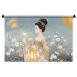Aziatisch - Vrouw - Kimono Wandkleed katoen middel -zz3d
