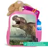 Thijs Tyrannosaurus Kinderrugzak - Roze middel -inhoud_NL