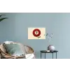 Cirkel - Zeven - Lucky - Rood Muursticker klein -plant