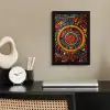 Mandala - Cirkels - Patronen fotolijst zwart zonder passe partout klein -sfeer1