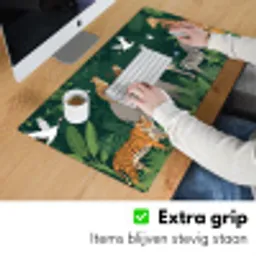 Tropisch - Jungle -  Groen Muismat XXL klein -sfeer3
