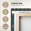 Patroon - Herten - Blauw canvas 2cm xxl 828 -sfeer2