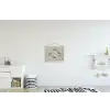 Voeten - Zand - Zee textielposter latten blank klein -kinderkamer