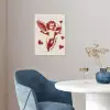 Cupido - Hartjes - Rood - Klassiek poster papier klein -sfeer3