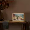 Kerstsfeer - Stadsplein - Kleurrijk Light Box met kabel (Tafellamp) klein -sfeer4