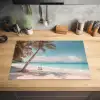 Palmboom - Schommel - Strand - Lucht Inductie beschermer vinyl 3mm klein -sfeer5