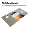 Kleurrijk - Vogeltje - Veren - Blauw Muismat XXL klein -sfeer4