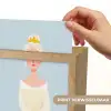 Prinses - Kroon - Blauw Light Box met kabel (Kinderlampje) klein -USP_websiteprintNL