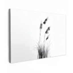 Minimalistisch - Stelen - Wit Tuinposter op houten frame 2 cm dik klein -3d