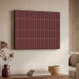 Lijnen - Patroon - Bordeaux Textielframe zwart klein 947 -sfeer3