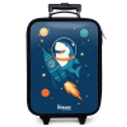 Dier - Ruimte - Planeet - Raket Kinderkoffer - Zwart klein -zzz_website3d