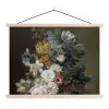 Stilleven met bloemen - Schilderij van Eelke Jelles Eelkema textielposter latten blank klein -3d