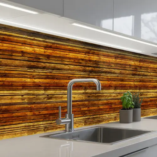 Vintage - Hout - Patronen - Planken keuken achterwand 2 middel 871 -3d_schuin