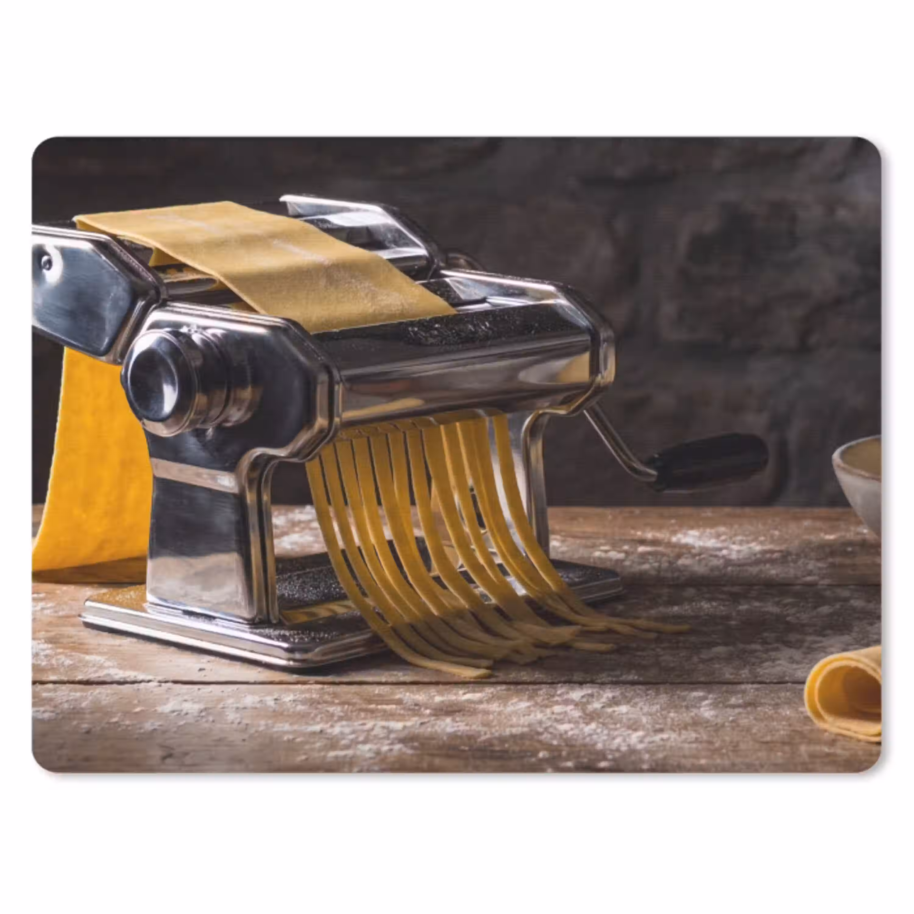 Pasta - Vers - Koken muismat rubber klein -3d
