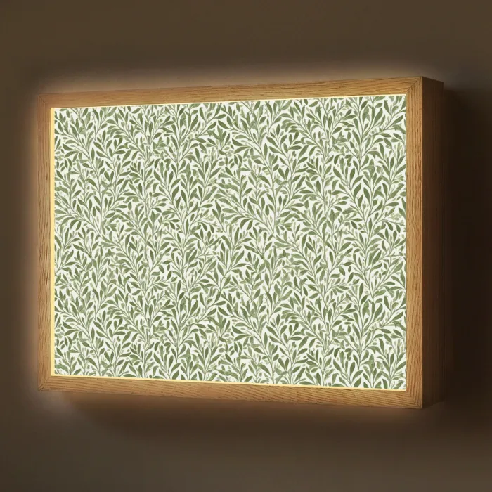 Botanisch - Takken - Groen Light Box met batterij (Wandlamp) middel 907 -z3d_website
