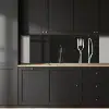 Bestek - Staand - Zwart - Wit keuken achterwand 2 middel -sfeer1