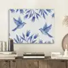 Modern - Vogels - Delfts - Blauw PET vilt klein -sfeer1