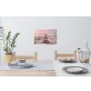 Stenen - Zand - Roze Muursticker klein -eettafel