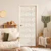 Golven - Structuur - Beige deurposter klein 289 -sfeer2