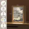 Vuurtoren - Golven - Storm Light Box met kabel (Tafellamp) klein -USP_NL