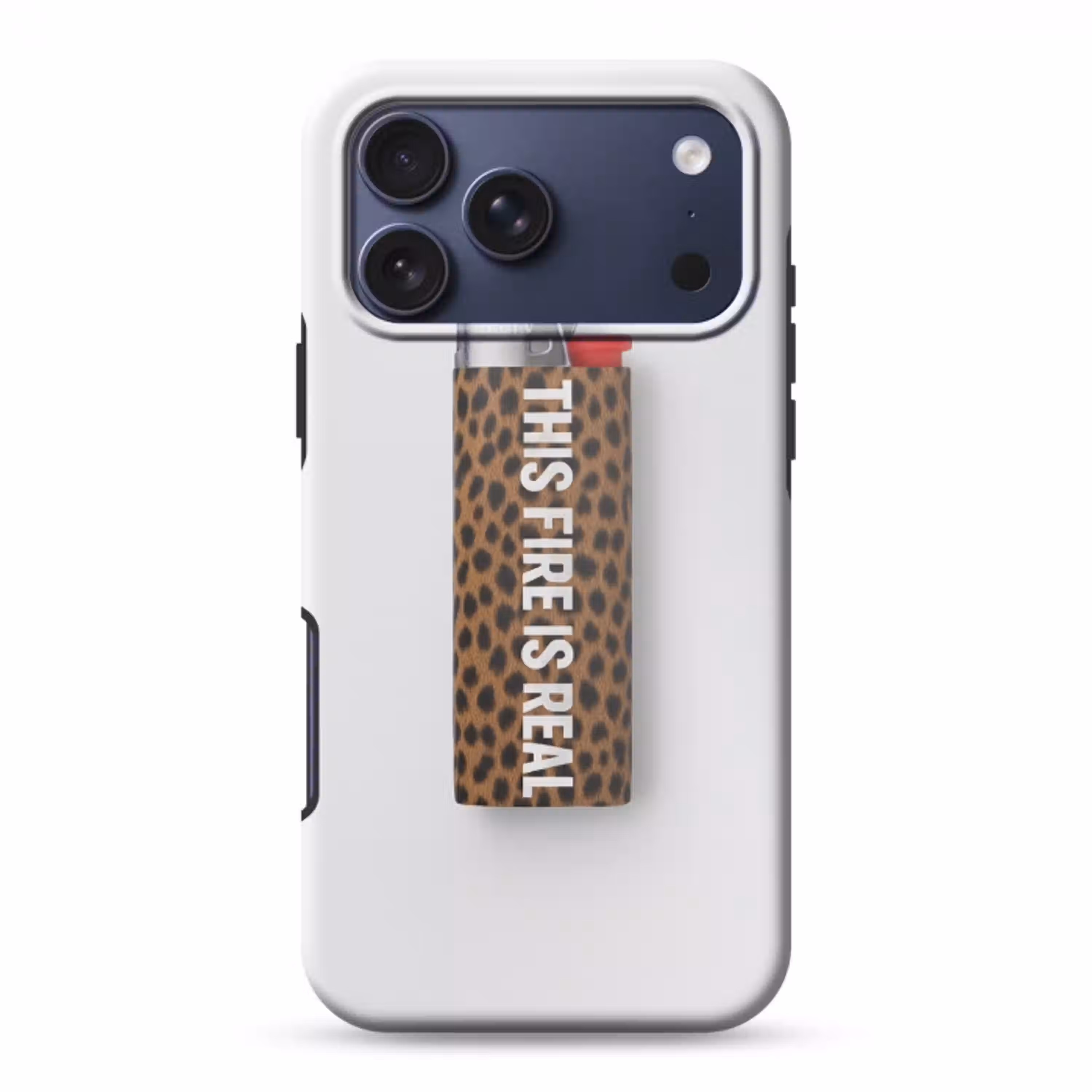 Aansteker - Quote - Panterprint Toughcase MagSafe Apple iPhone 17 Pro Max klein -3d