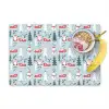 Kerst - Sneeuwpop - Winter - Kerstbomen - Feest Placemat vinyl groot -zzzproduct_Kitchenyeah-website