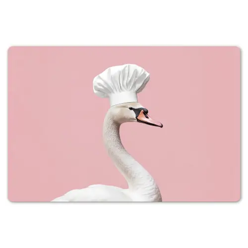 Zwaan - Koksmuts - Mooi - Klassiek Placemat vinyl groot -zzsfeer1_Kitchenyeah-website