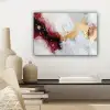 Rood - Abstract - Goud - Modern canvas 2cm klein -sfeer6