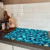 Glanzende - Blauwe - Stenen Inductie beschermer vinyl 3mm klein 276 -sfeer3