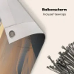 Strand - Duinen - Zonsondergang Balkonbeschermer Duitsland klein -closeup_NL